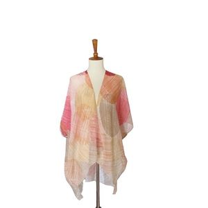 Kaleidoscope Pink Warm Points Shrug Size OS‎